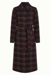 Arabella Coat Vera Check - Porto Red