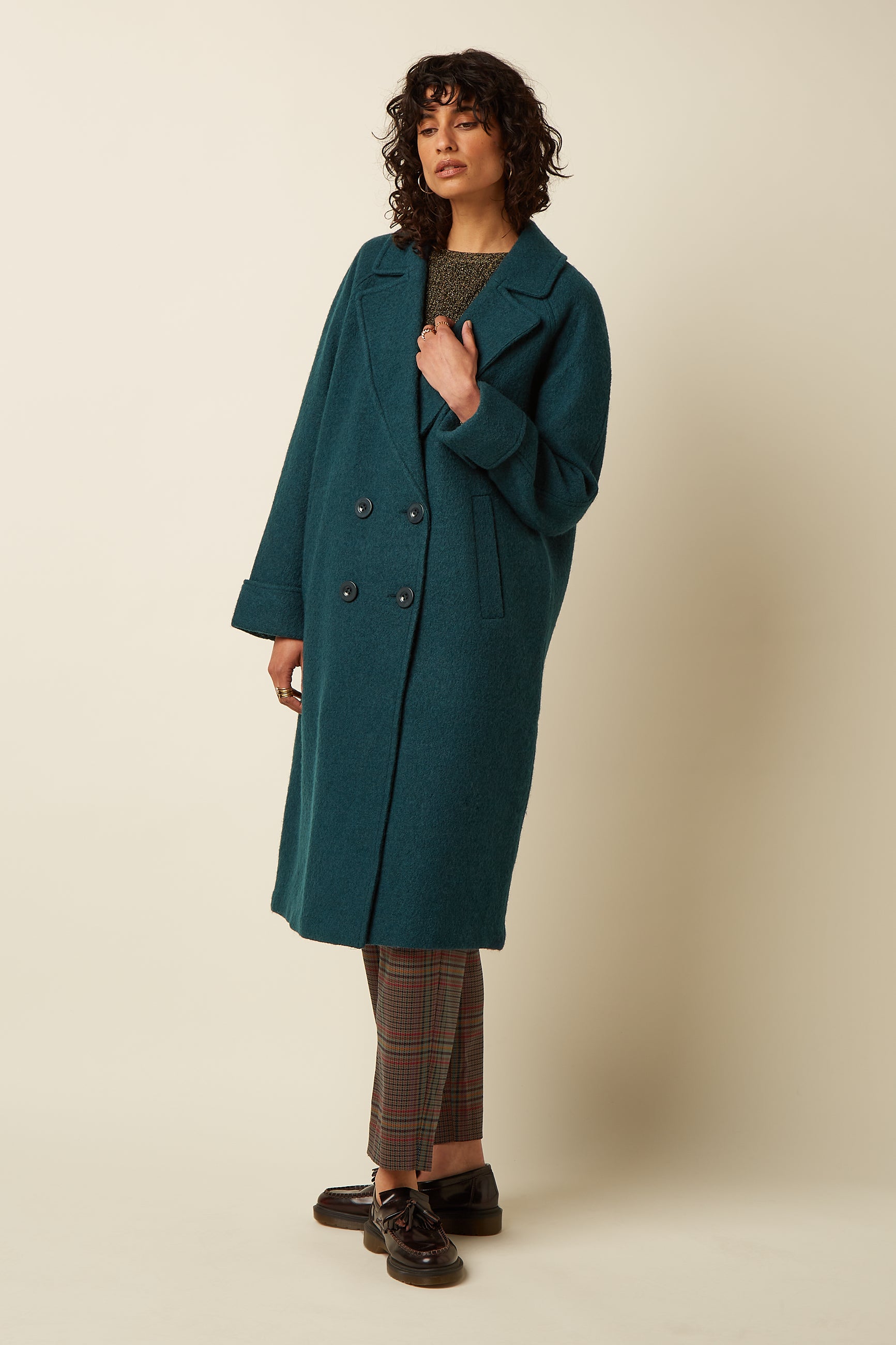 Amelie Coat Long Kennedy - Urban Green