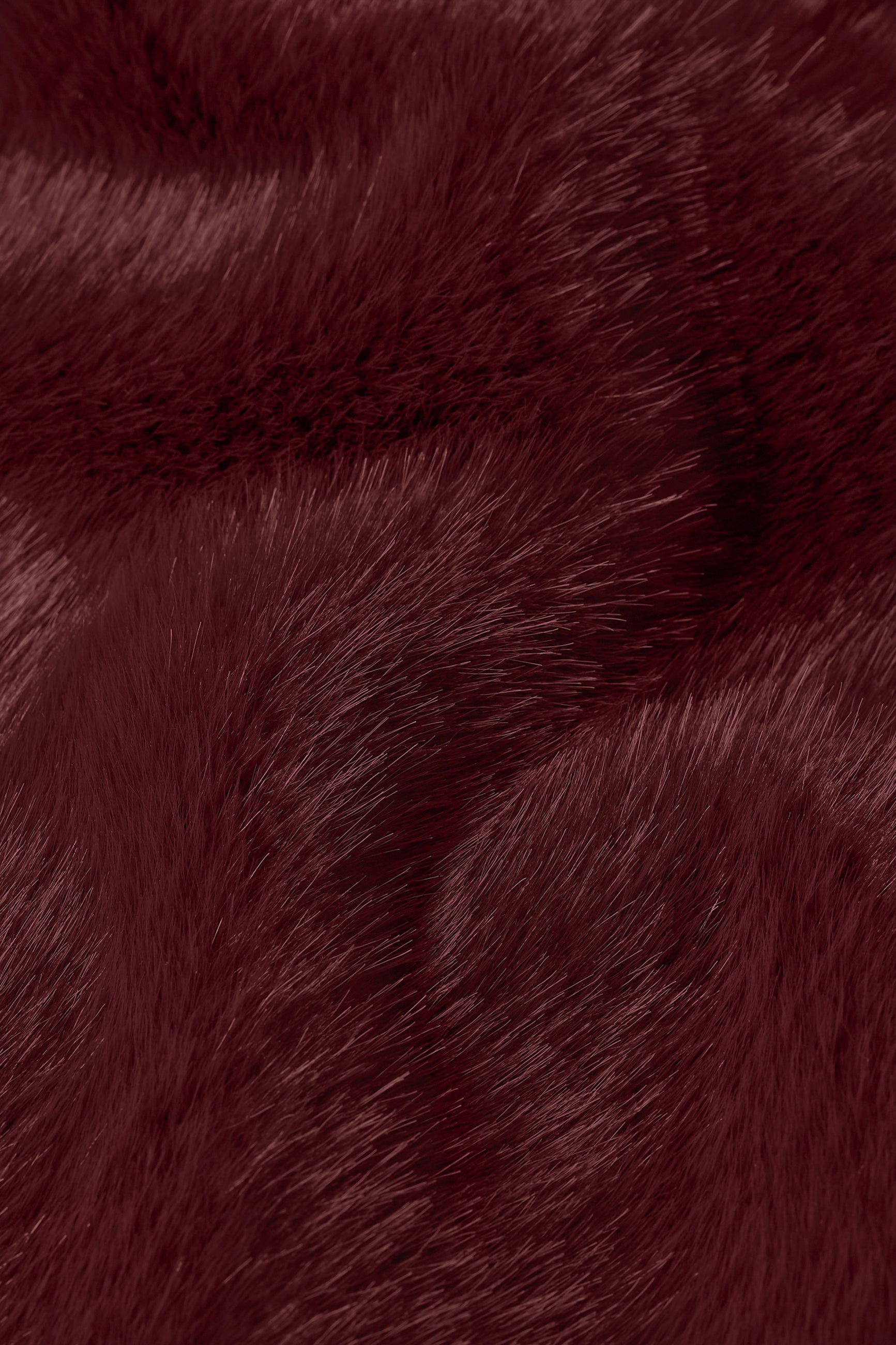 Isla Jacket Silver Fur - Porto Red
