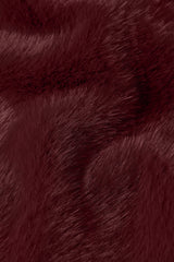 Isla Jacket Silver Fur - Porto Red