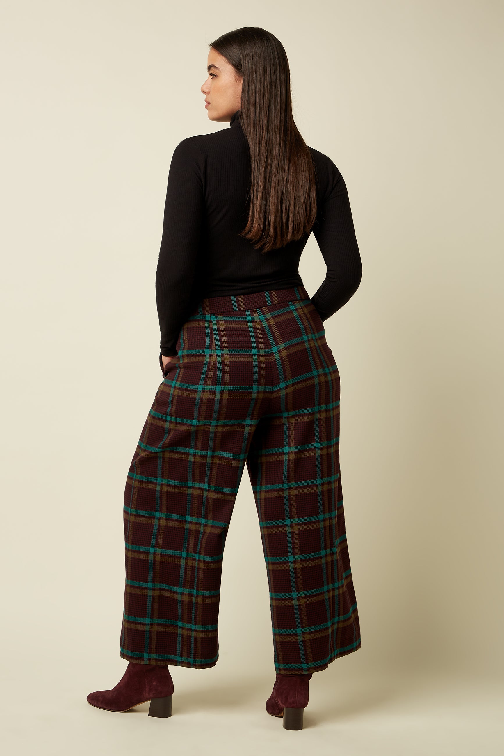 Melody Culotte Vera Check - Porto Red