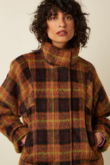 Varna Jacket Aloha Check - Spicy Brown