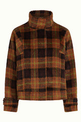 Varna Jacket Aloha Check - Spicy Brown