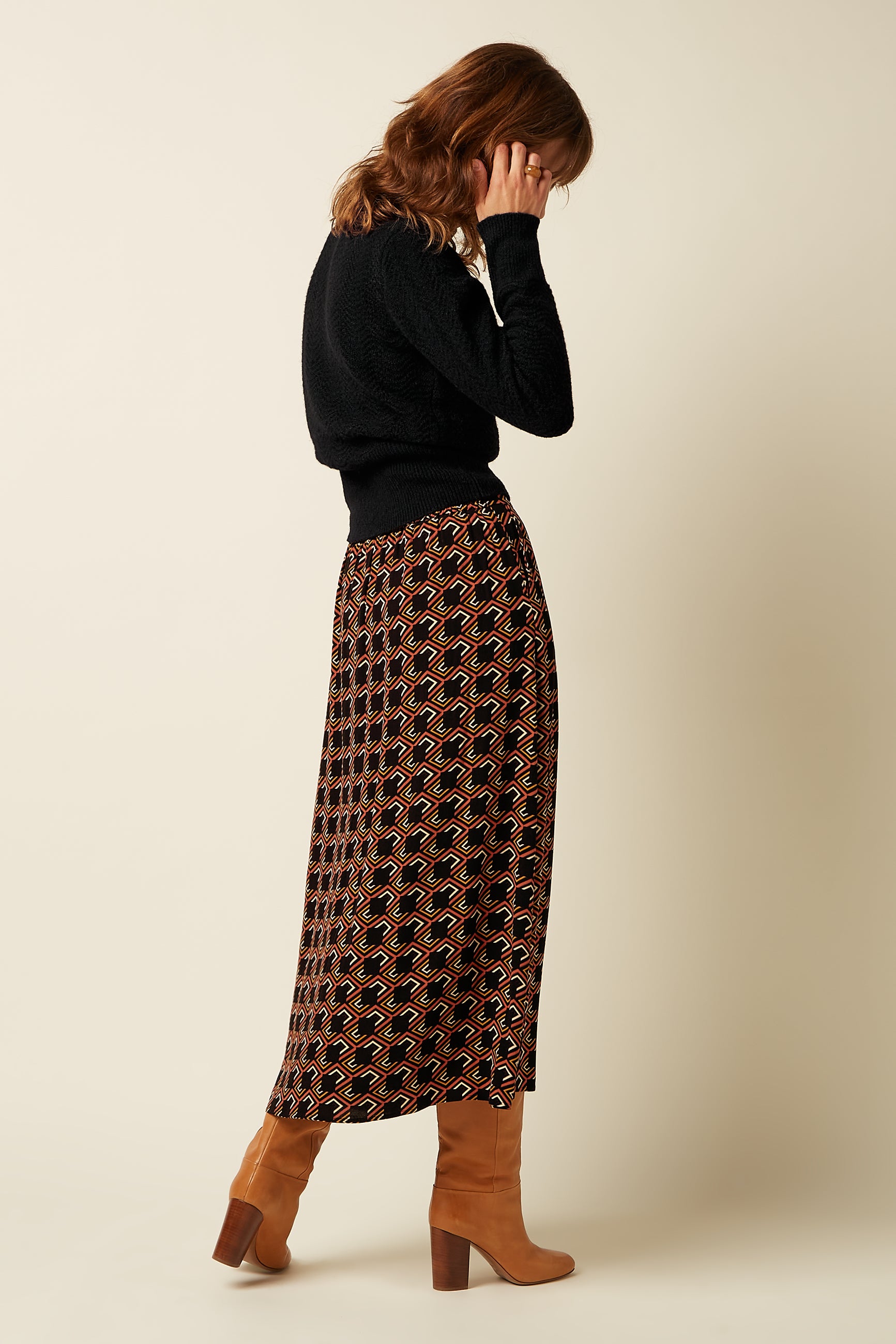 Emily Skirt Calou - Spicy Brown