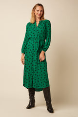 Stella Midi Dress Farlane - Meadow Green