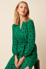 Stella Midi Dress Farlane - Meadow Green