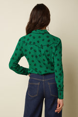 Rosie Western Blouse Farlane - Meadow Green