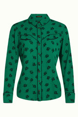 Rosie Western Blouse Farlane - Meadow Green
