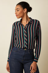 Rosie Blouse Harley Stripe - Black