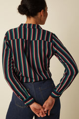 Rosie Blouse Harley Stripe - Black