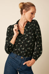 Carina Blouse Marcelle - Black
