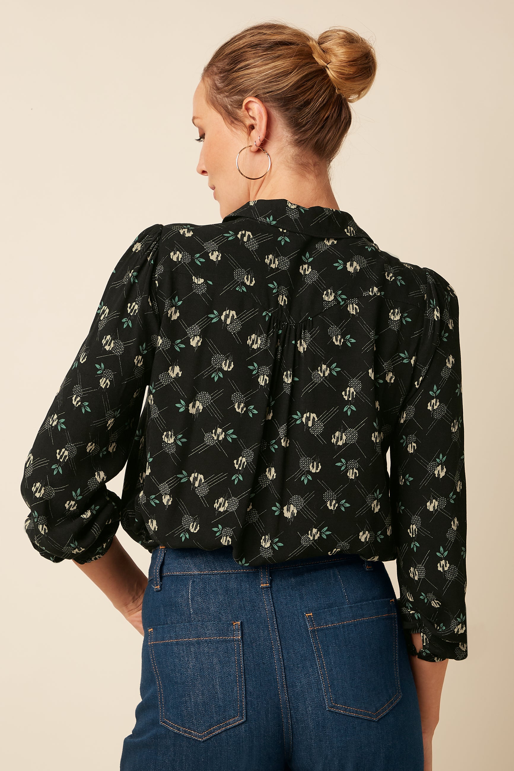 Carina Blouse Marcelle - Black