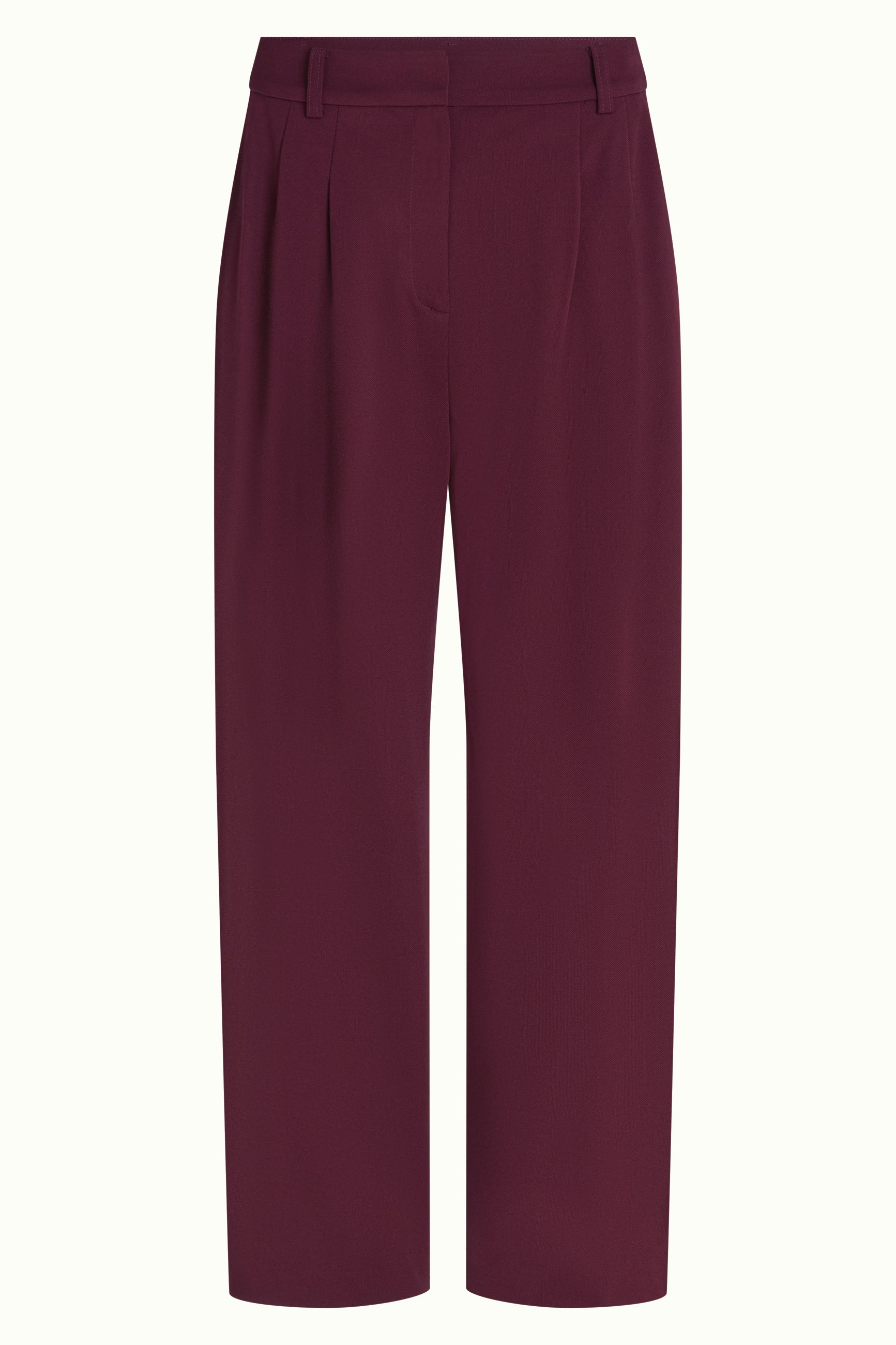 Fintan Cropped Pants Dana - Plum Red