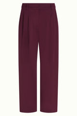 Fintan Cropped Pants Dana - Plum Red