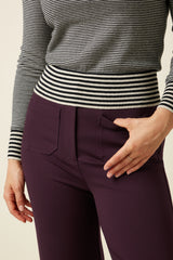 Cinzia Pocket Pants Uni Rodeo - Grape Red