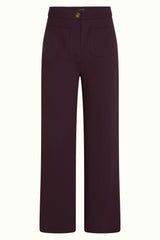 Cinzia Pocket Pants Uni Rodeo - Grape Red