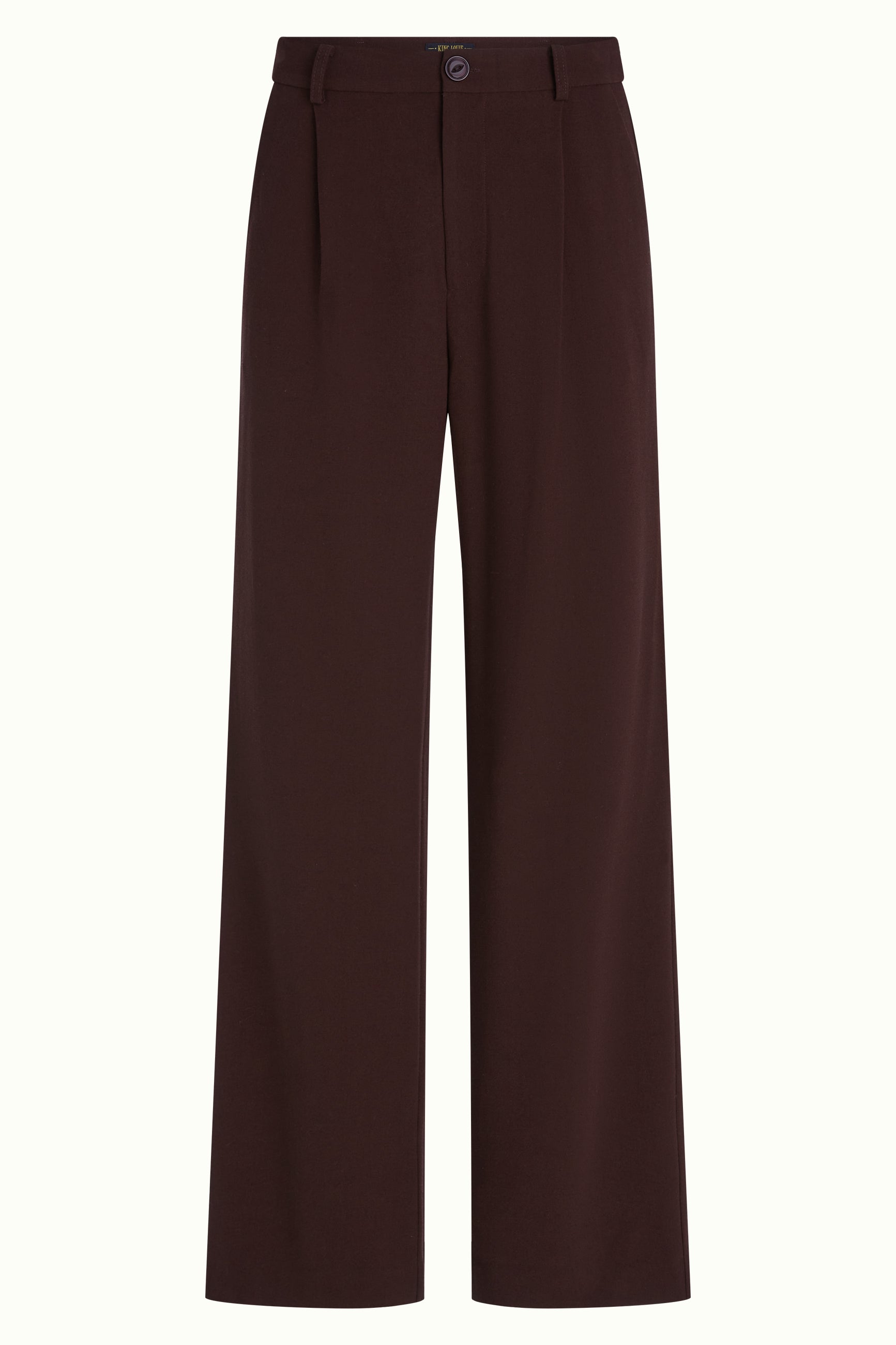 Lynn Pants Woven Crepe - Dark Brown