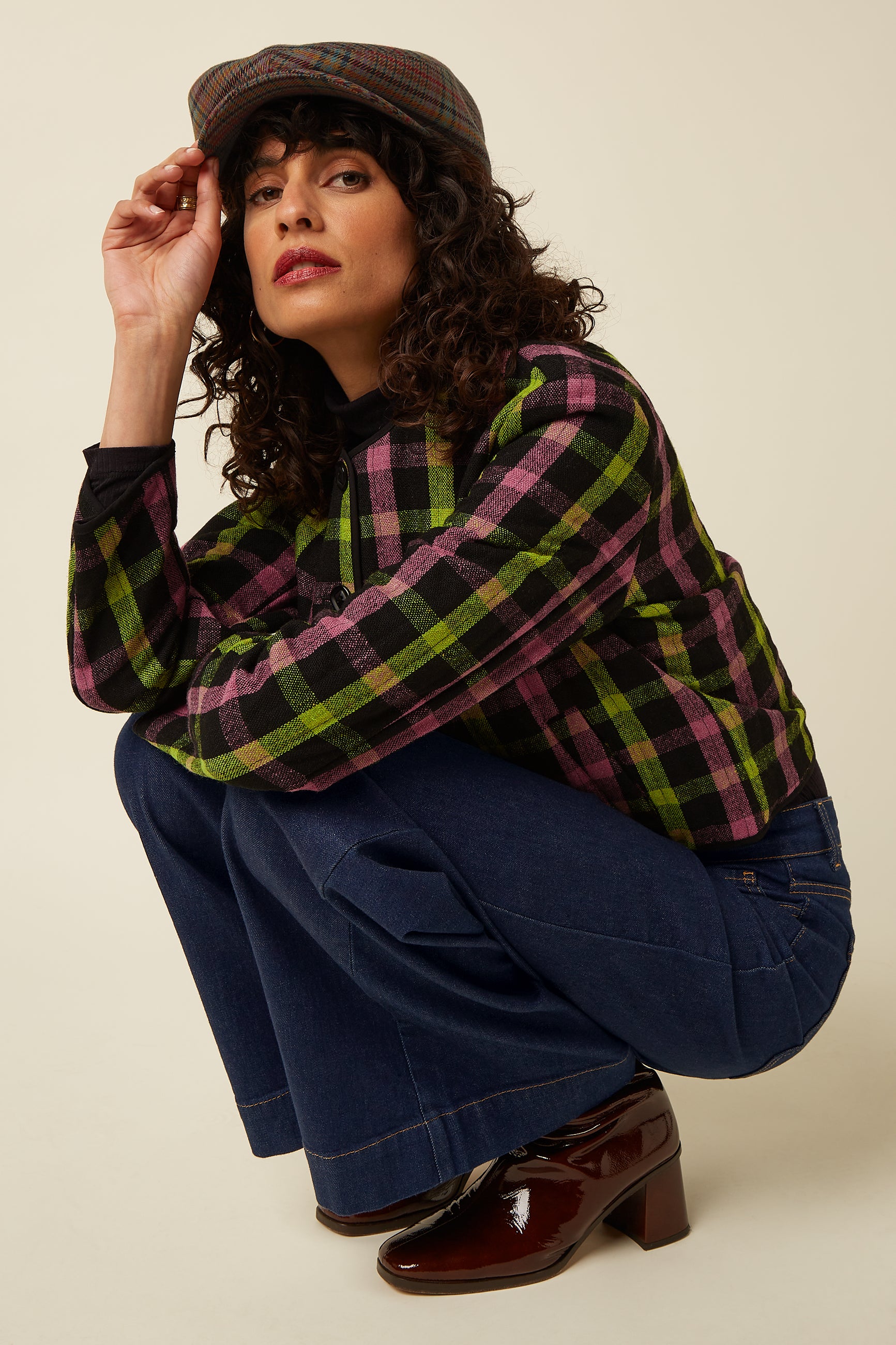 Peaky Cap Art Check - Umbre