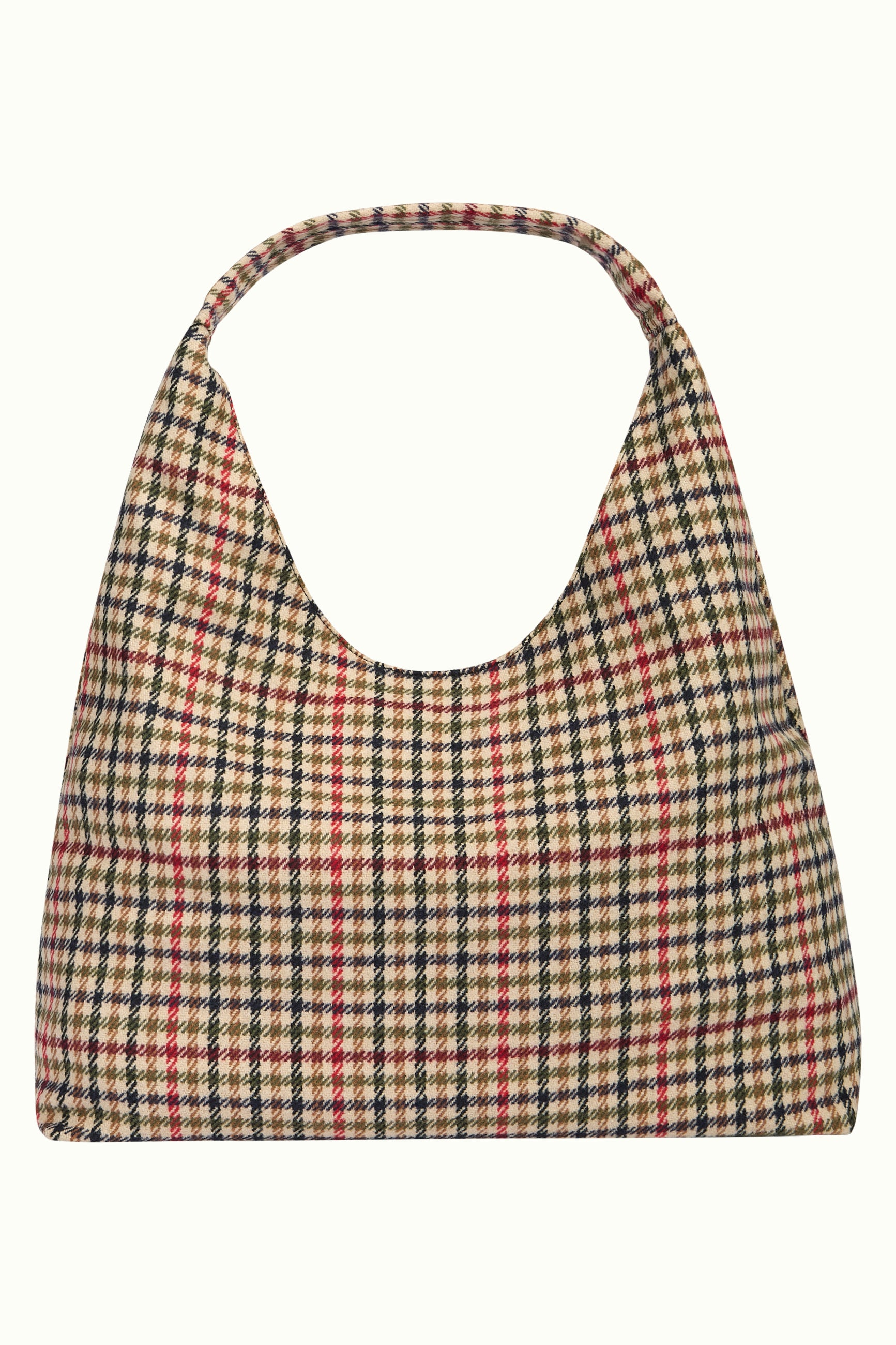 Glace Tote Bag Basso Check - Marzipan