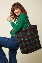 Shopper Vera Check - Porto Red
