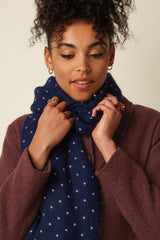Freckle Scarf - Ink Blue
