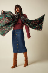Maude Scarf - Botanical Green