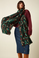Maude Scarf - Botanical Green