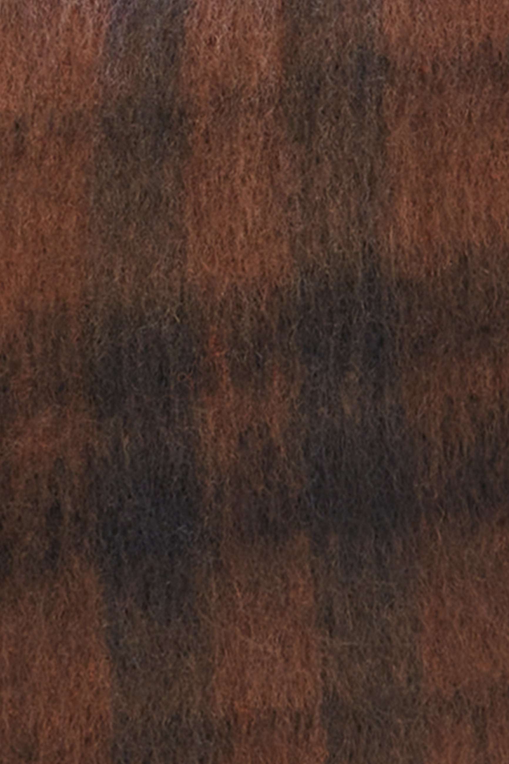 Check Scarf - Rum Brown