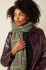 Houndstooth Scarf - Spruced Green