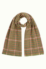 Houndstooth Scarf - Spicy Brown