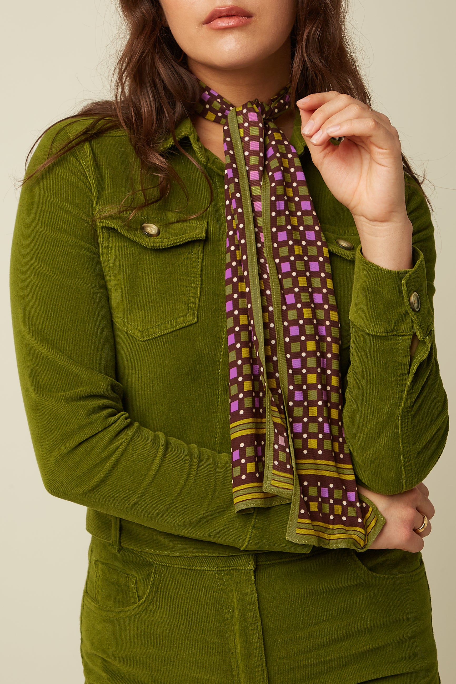 June Scarf - Posey Green