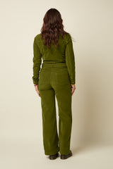 Mia Jumpsuit Baby Cord - Posey Green