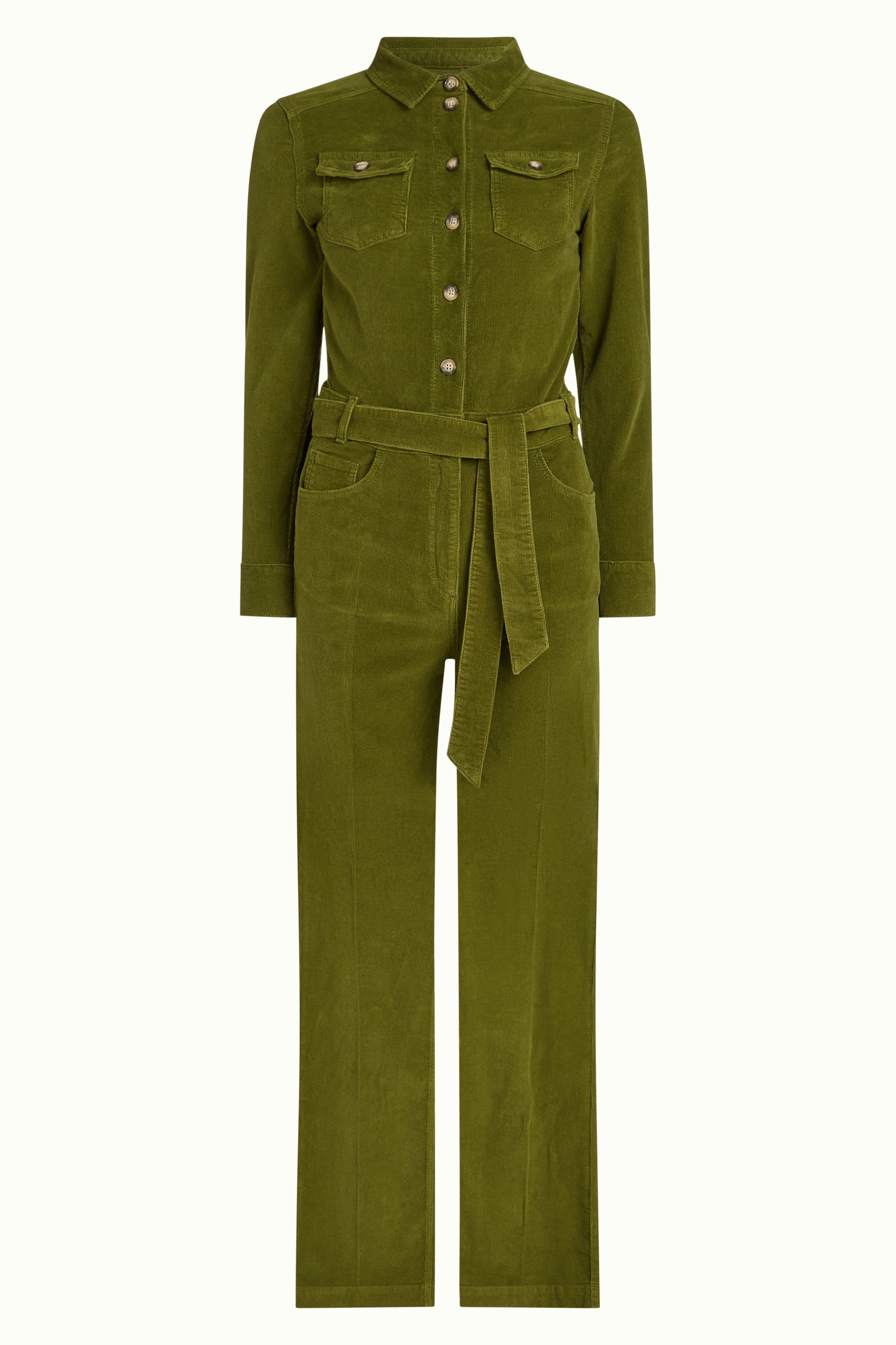 Mia Jumpsuit Baby Cord - Posey Green