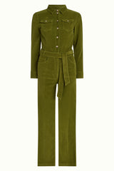 Mia Jumpsuit Baby Cord - Posey Green