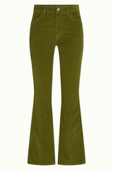Tammy Flared Pants Baby Cord - Posey Green