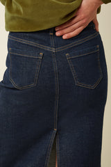 Prisca Skirt Muse Denim - Rock Blue