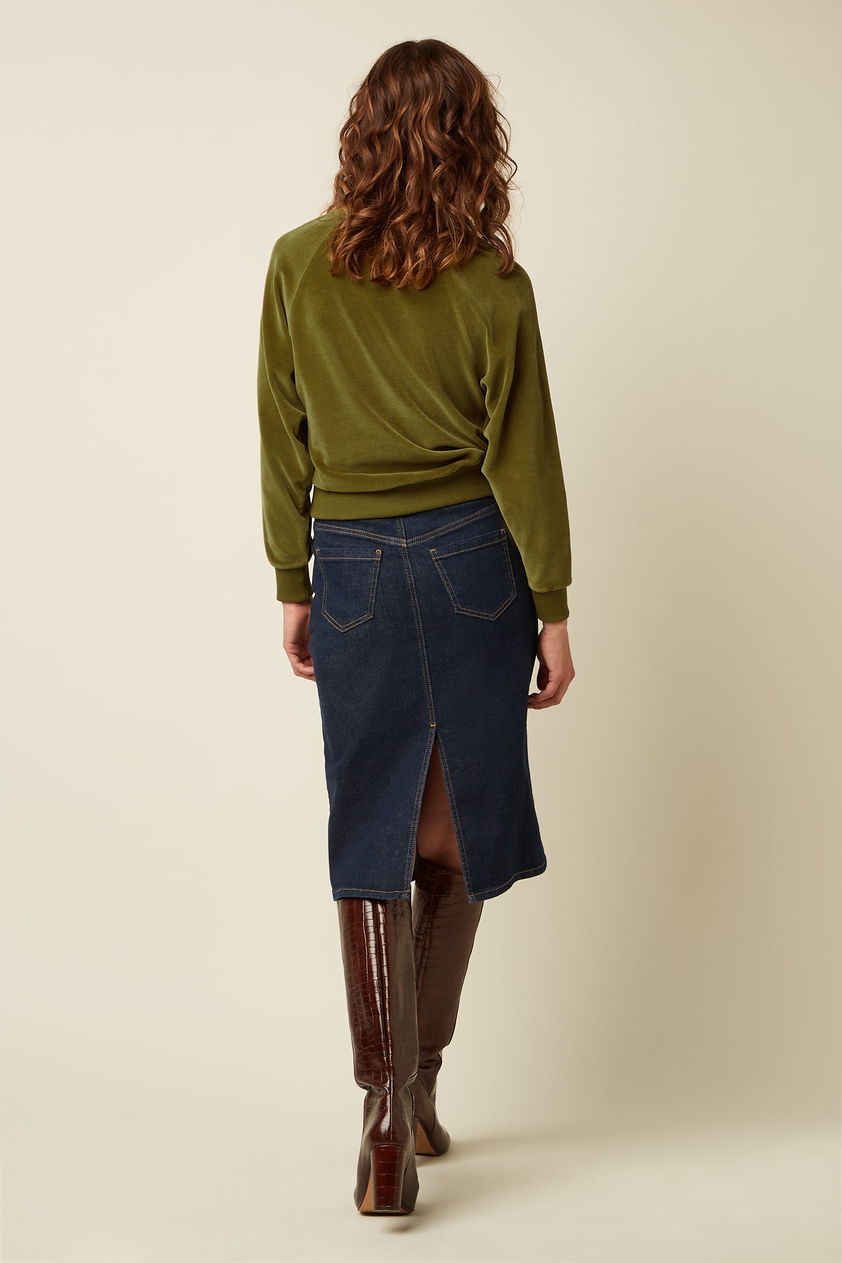 Prisca Skirt Muse Denim - Rock Blue
