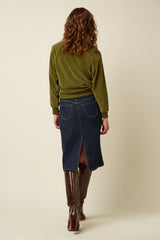 Prisca Skirt Muse Denim - Rock Blue