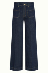 Paige Pocket Pants Muse Denim - Rock Blue