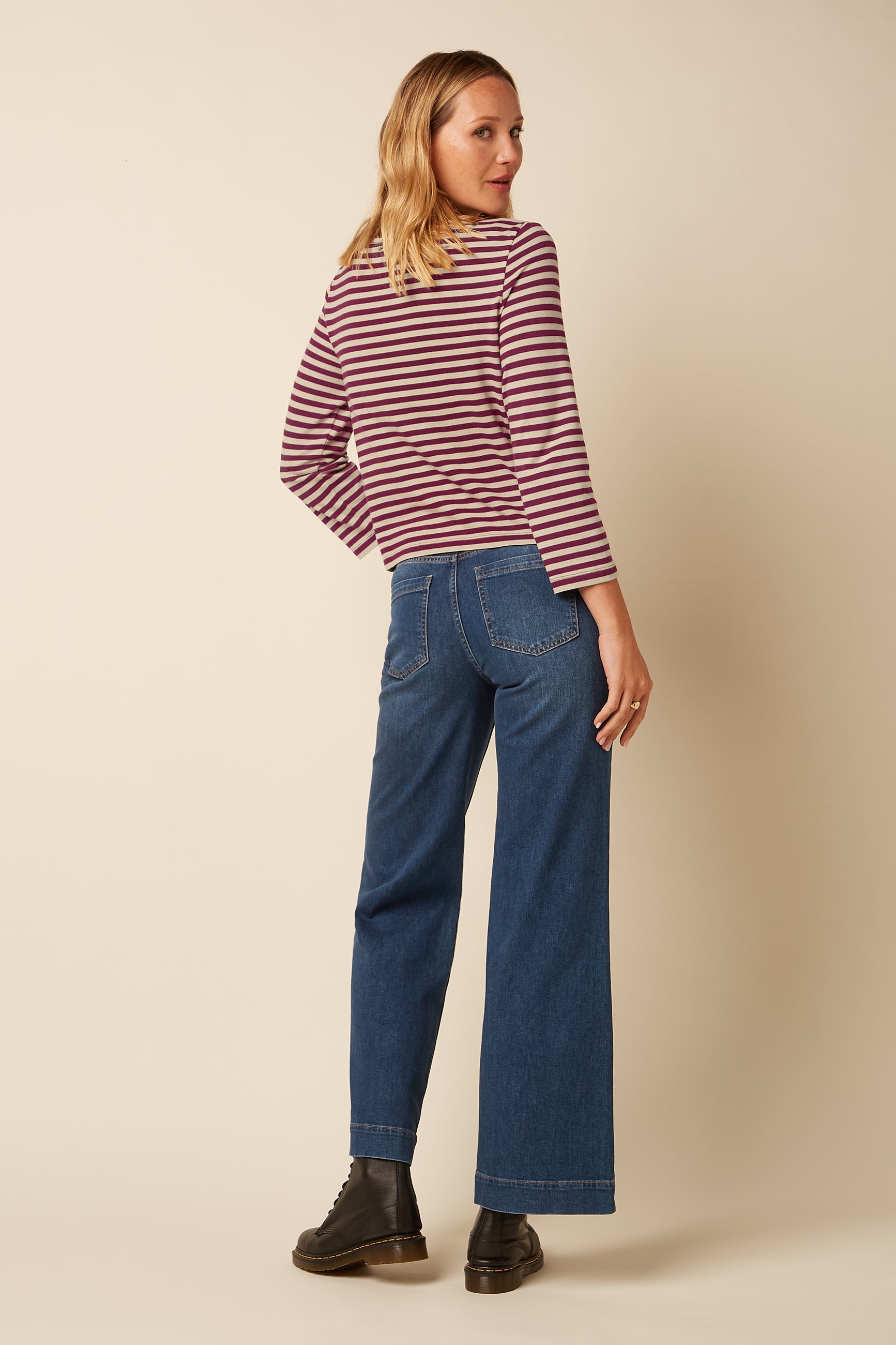 Paige Pants Onyx Denim Washed - Bluestone Blue
