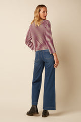 Paige Pants Onyx Denim Washed - Bluestone Blue