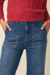 Debra Pants Onyx Denim Washed - Bluestone Blue