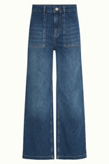 Debra Pants Onyx Denim Washed - Bluestone Blue