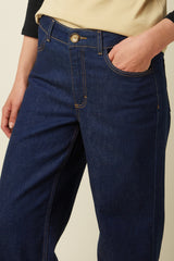 Paige Pants Petite Onyx Denim - Deep Blue