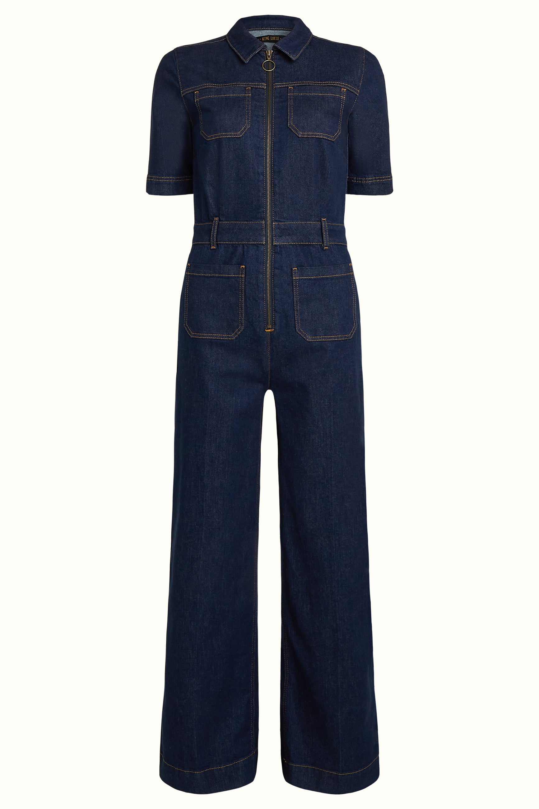 Mira Jumpsuit Onyx Denim - Deep Blue
