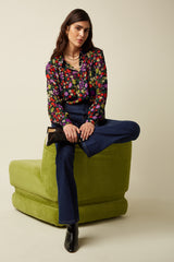 Tammy Flare Pants Onyx Denim - Deep Blue