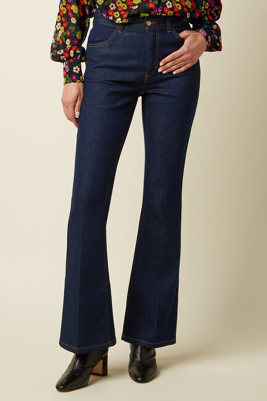 Tammy Flare Pants Onyx Denim