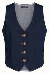 Gilet Onyx Denim - Deep Blue