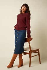 Dana Skirt Soul Denim - Denim Blue