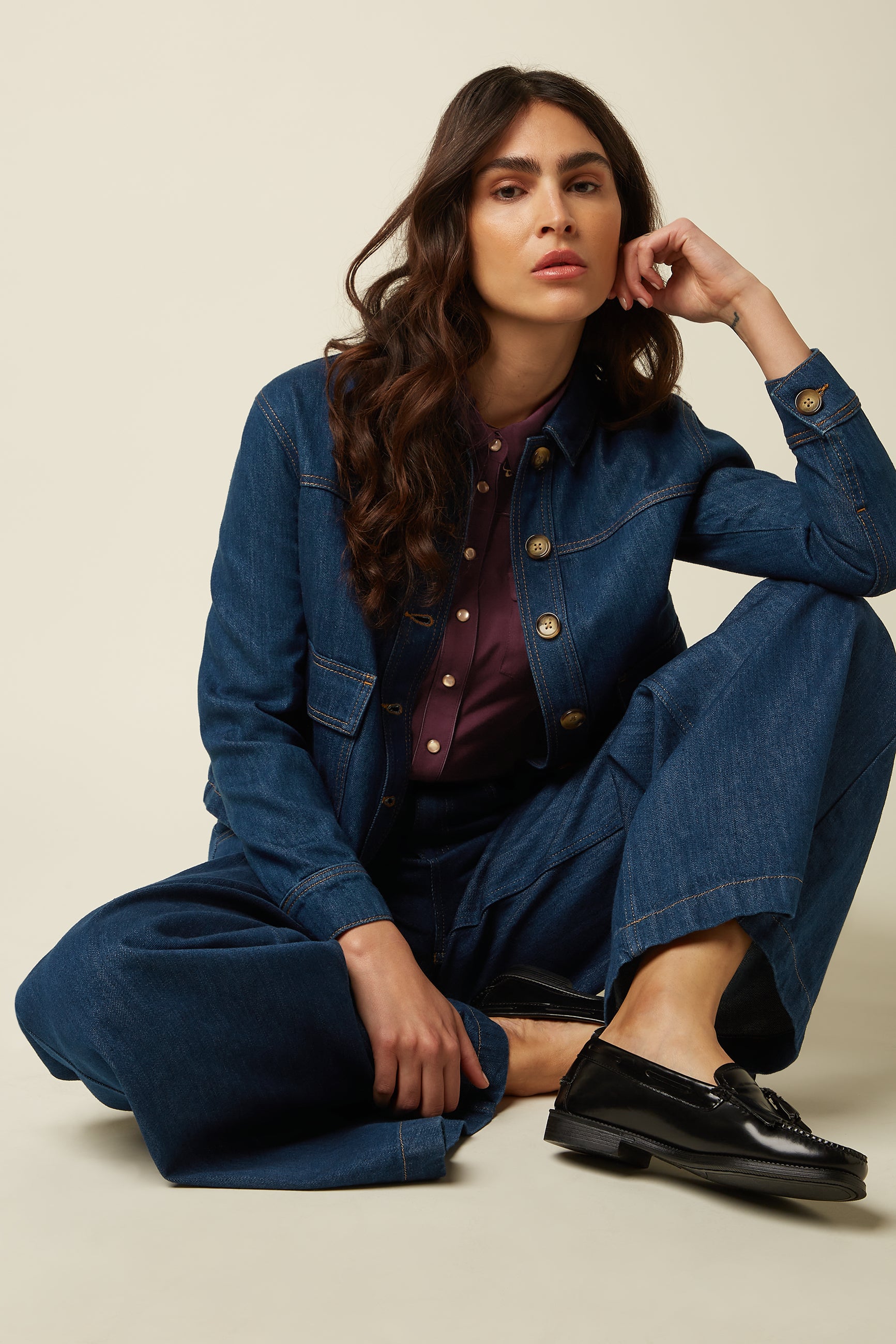 Pearl Jacket Soul Denim - Denim Blue